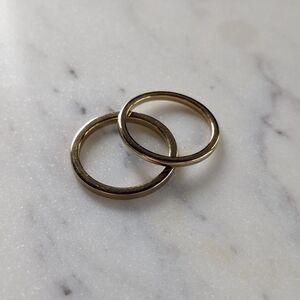 Vitaly Isotope x Tungsten Gold Rings Size 10